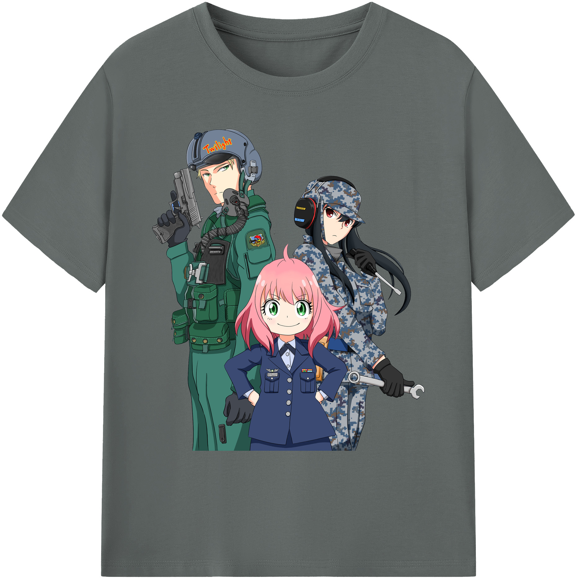 （画像用） SPY×FAMILY间谍家家酒 綿100％ メンズ半袖Tシャツ｜肌触りやわらか＆通気性